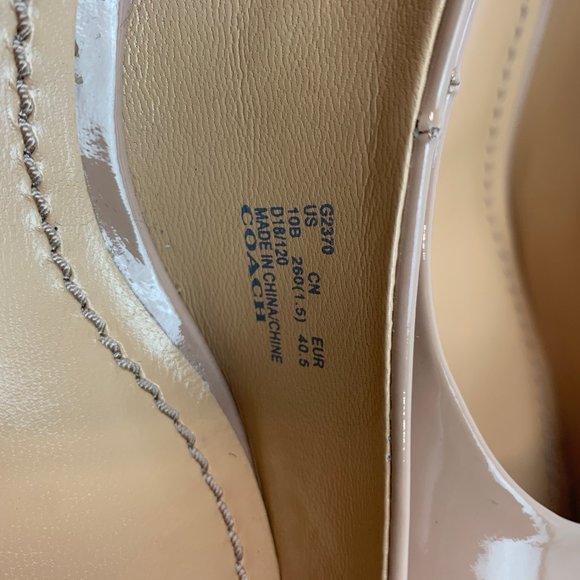NWOT Coach 10 US / 40 EU B Women Heels Block Pumps - Picture 9 of 10